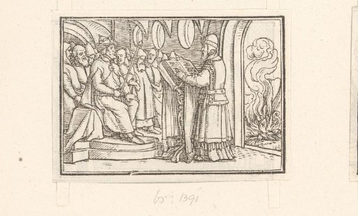 Hilkiah Reads the Laws to King Josiah