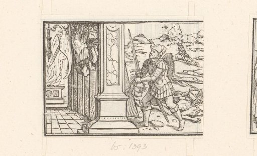 Head of Saul Brought into the Temple of the Philistines