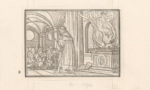 Solomon Blesses the People in the Temple