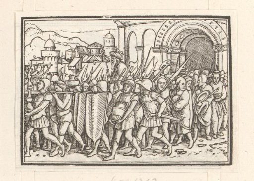Shishak of Egypt Plunders Treasures from the Temple