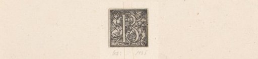 Initial B with a Dancing Peasant Couple