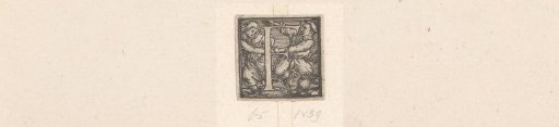 Initial F with a Dancing Peasant Couple