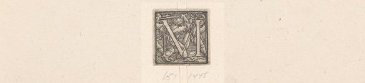 Initial M with Three Fighting Peasants