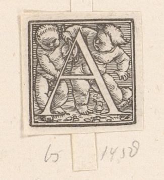 Initial A and two children