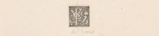Initial L with two children, one relieving himself