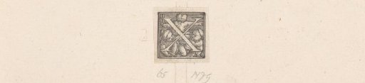 Initial X with two children on hands and knees and a third on their backs