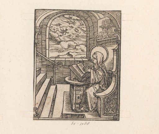 Saint Bridget of Sweden sees various animals in the sky