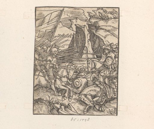 Battle between crusaders and an Eastern people