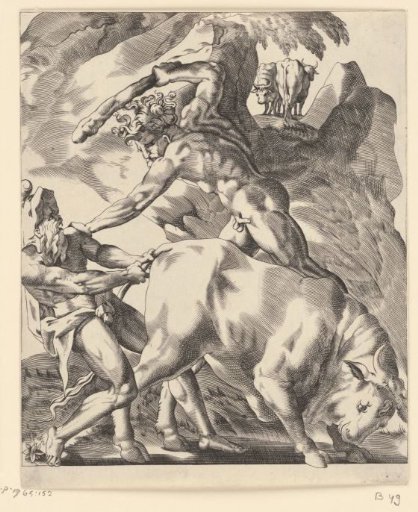 Hercules Fighting with Cacus