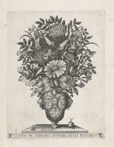 Grotesque Vase with Three Mascarons