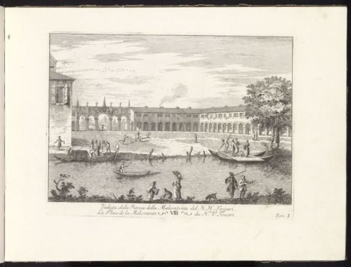 Piazza della Malcontenta of the Noble Foscari on the Brenta