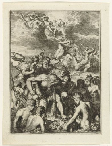 Title print of Book 1 of De Ystroom (1671) by Antonides van der Goes