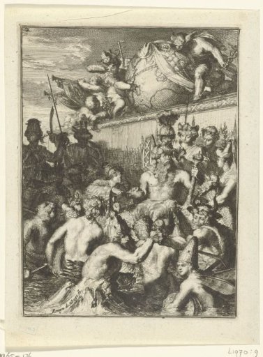 Title print of Book 2 of De Ystroom (1671) by Antonides van der Goes