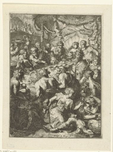 Title print of Book 3 of De Ystroom (1671) by Antonides van der Goes