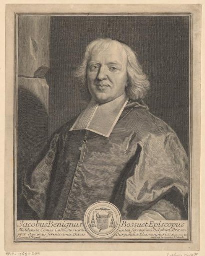 Portrait of Jacques Bénigne Bossuet at the age of 74