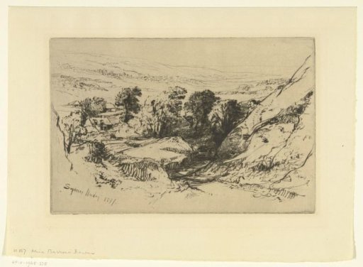 Hilly landscape with a road