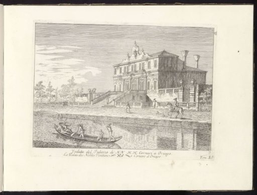 Palace of the N. N. H. H. Cornari on the Brenta at Oriago