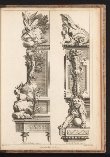 Two side views for clock designs