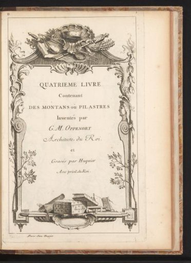 Title print for a series of designs for decorative wall paneling