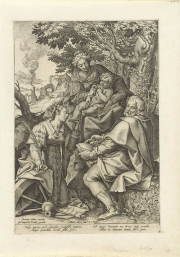 Holy Family, accompanied by Catherine of Alexandria
