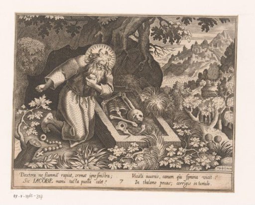 Saint James of Carmel as a hermit