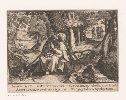 Saint Suatacopius as a hermit