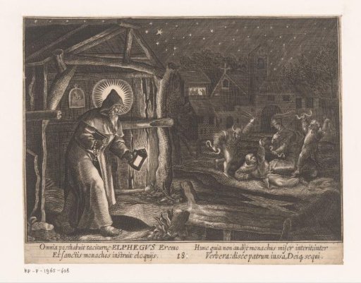 Saint Alphegus of Canterbury as a hermit