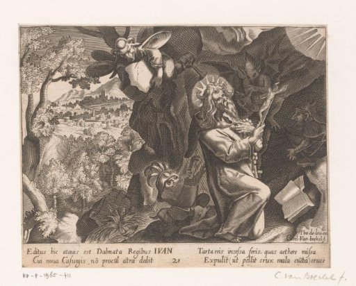 Saint John of Bohemia as a hermit