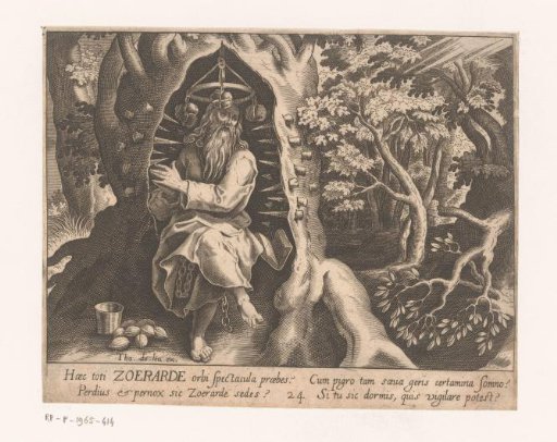 Saint Andrew Zorardus as a hermit
