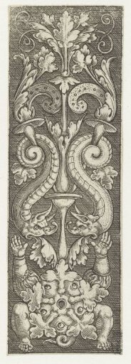 Ornament with a five-legged mythical creature