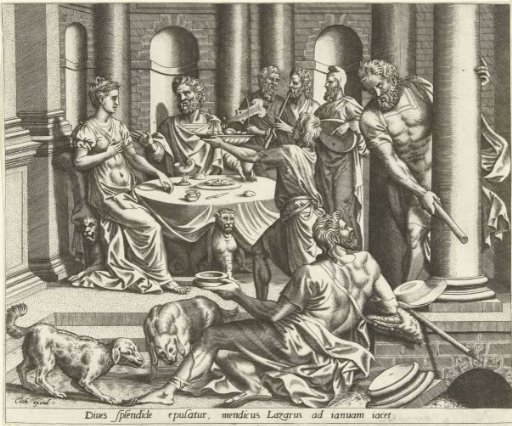 Lazarus Begging at the House of the Rich Man