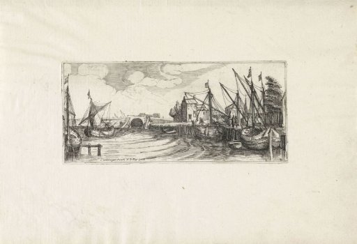 View of a Harbour with a Lock