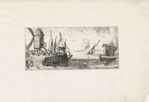 Ships before the Closed Entrance of a Harbour