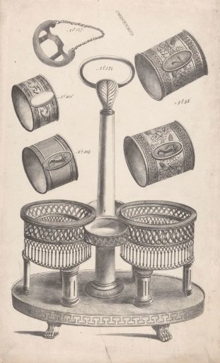 Tray with round holders