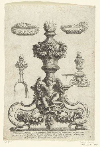 Title page: Nouveau livre de chenet et autres ouvrages d'orfevrerie