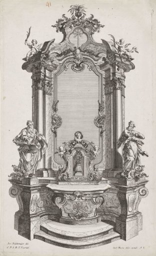 Altar with two male figures