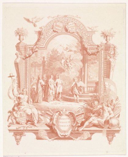 Allegorical representation on the occasion of the marriage of Aernout van Citters and Sara Jacoba Ockerse
