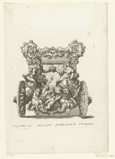 Rear view of a carriage