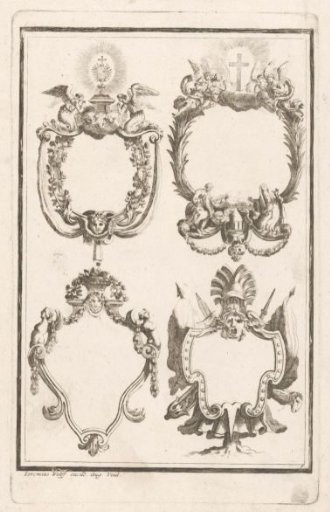 Four cartouches