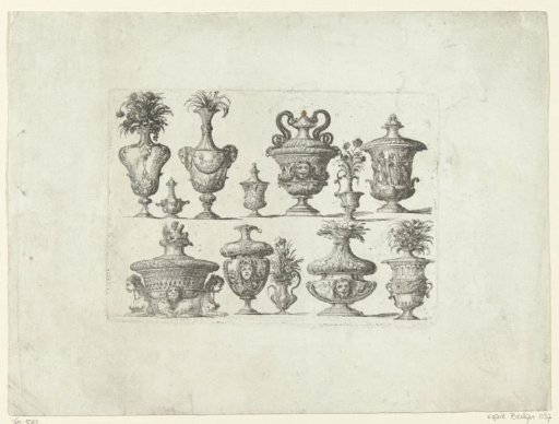 Twelve vases