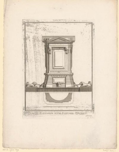 Fountain with lions