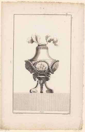 Fire dog in the form of a brazier