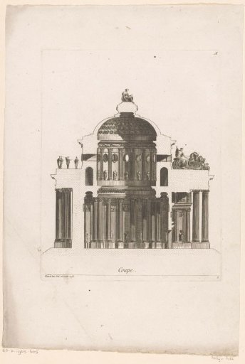 Cross-section of a temple