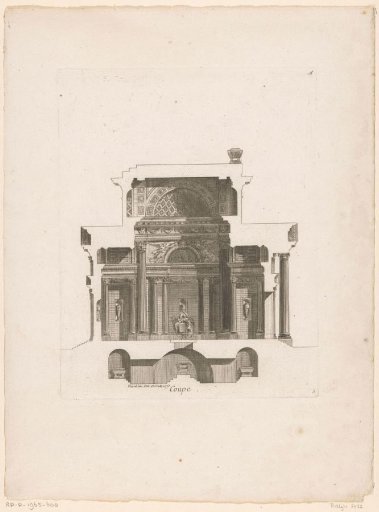 Cross-section of a mausoleum