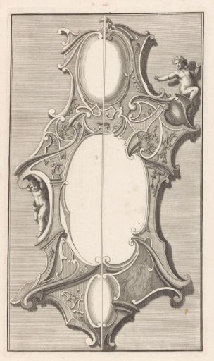 Cartouche with two putti