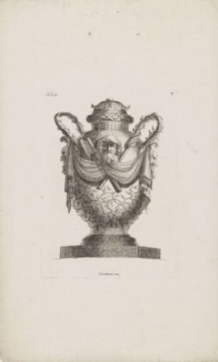 Urn with a man's head