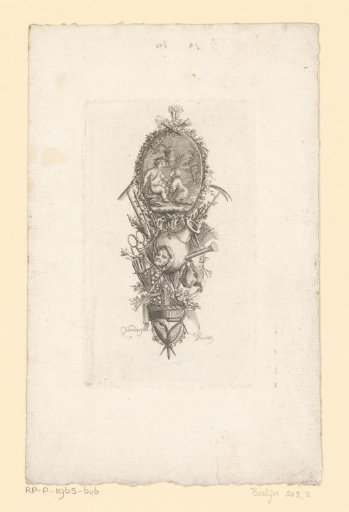 Trophy with agricultural objects