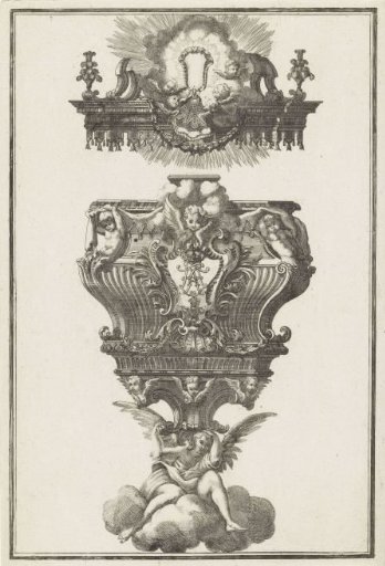 Pulpit with angels