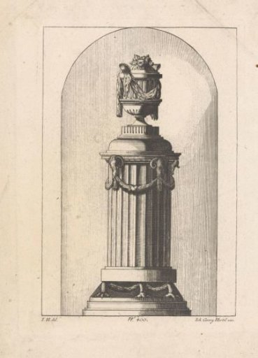 Pedestal with a vase