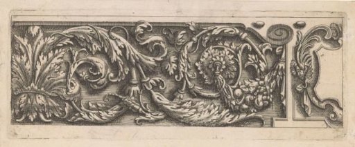 Scrolls with acanthus leaves